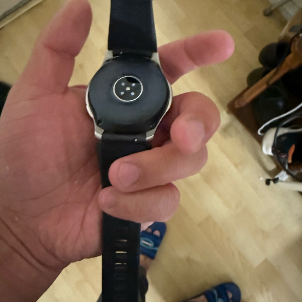 Samsung Black Smartwatch with Minimalist Design